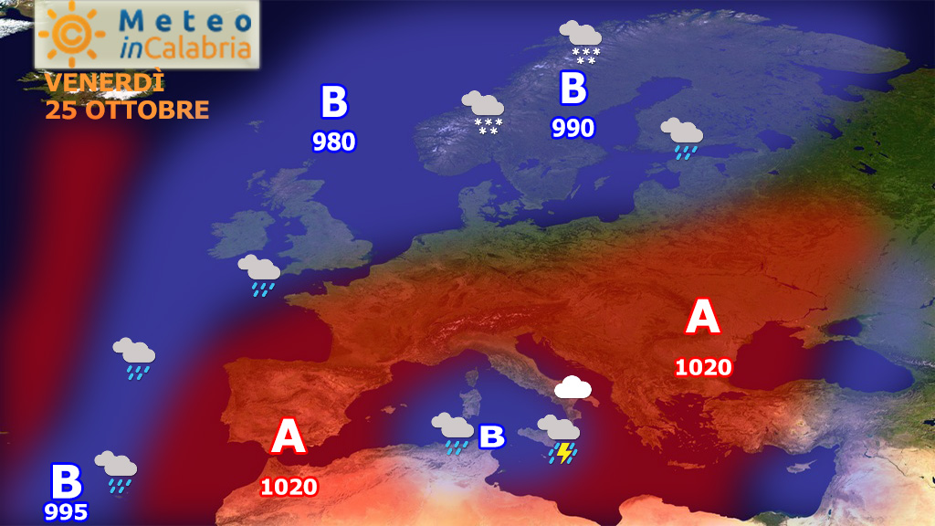 Peggioramento del tempo sulla Calabria meridionale