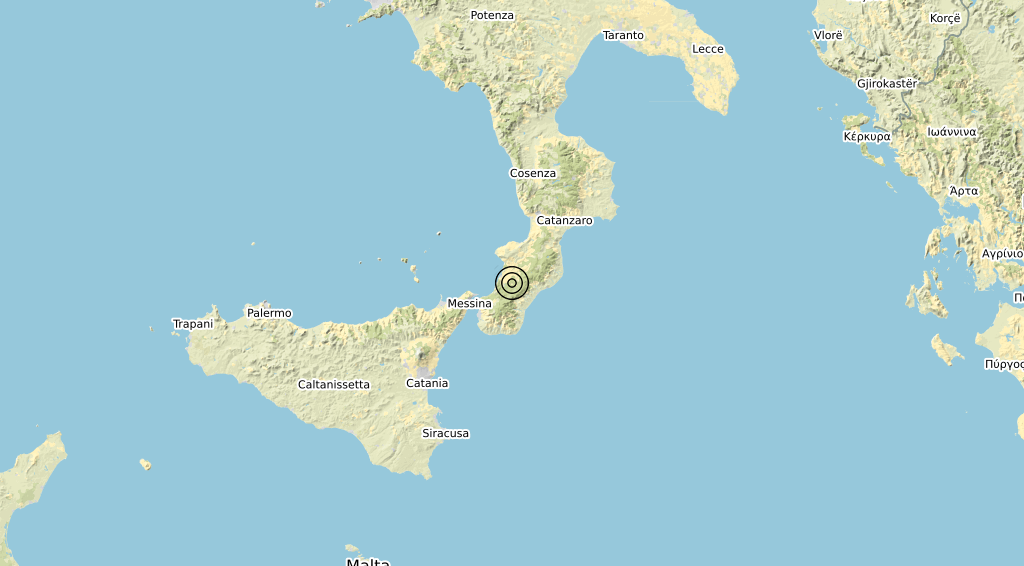 Terremoto Calabria 01-10-2019
