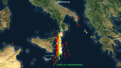 mappa fulmini blitzortung sud italia 24 novembre 2019