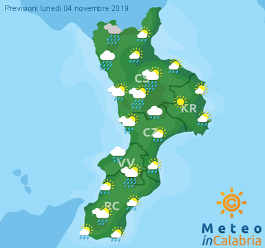 Previsioni Meteo Calabria 04-11-2019