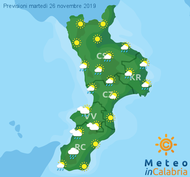 Previsioni Meteo Calabria 26-11-2019