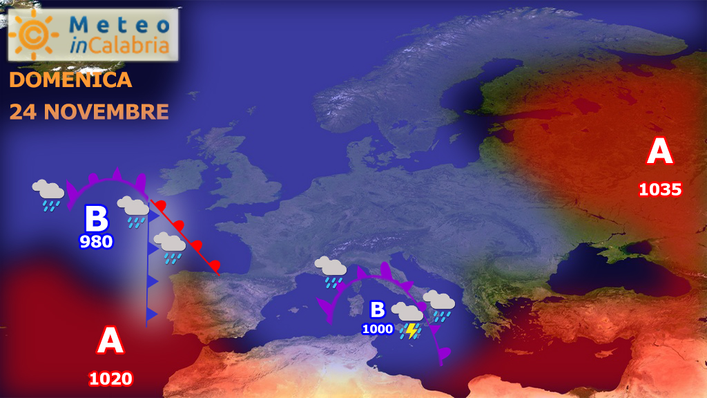 Imminente arrivo di un'intensa fase di maltempo