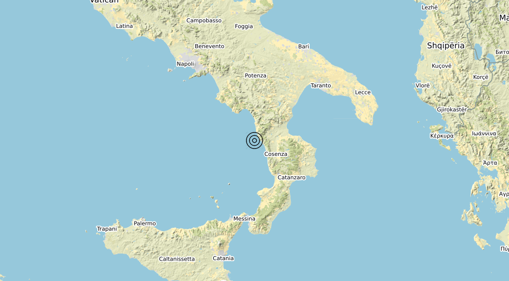 Terremoto Calabria 07-11-2019