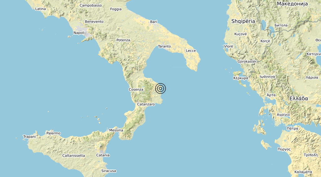Terremoto Calabria 14-11-2019