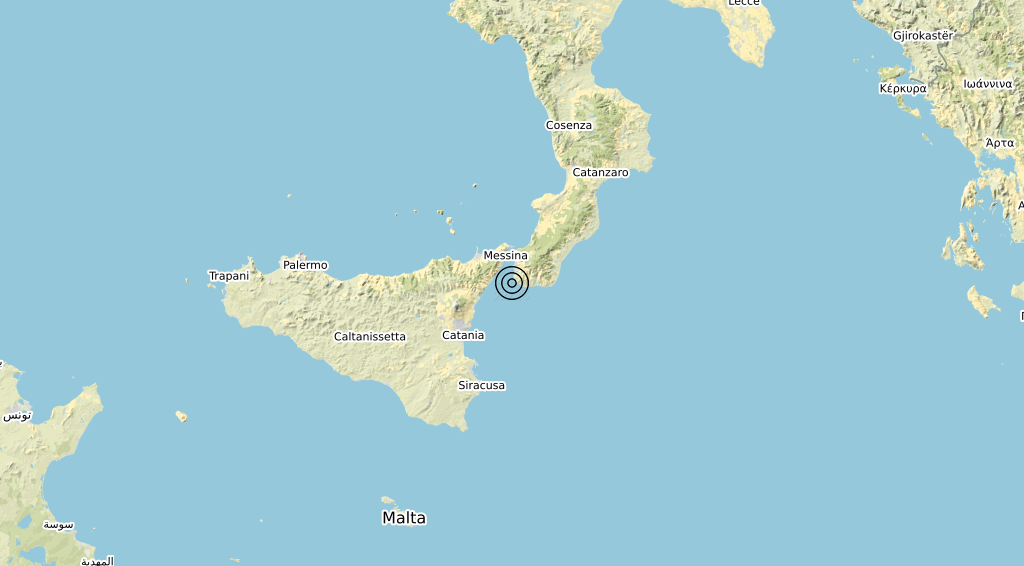 Terremoto Calabria 28-12-2019