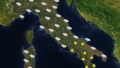 Previsioni del tempo in Italia per il giorno 24/01/2020