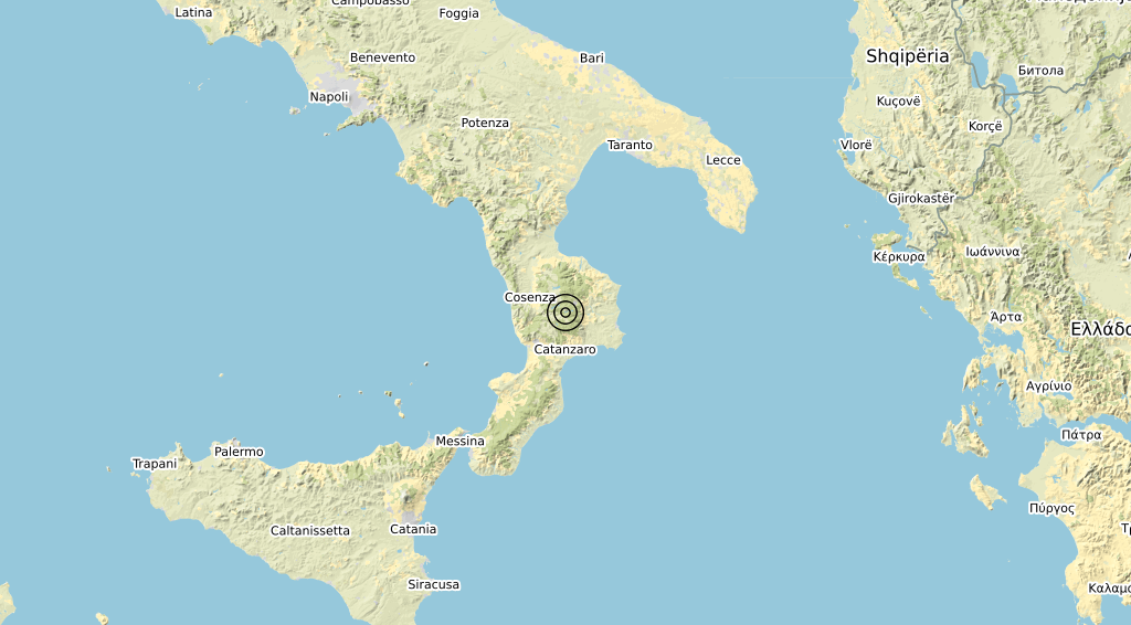 Terremoto Calabria 30-01-2020