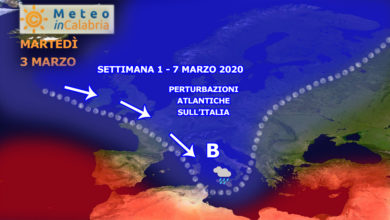sinottica 1 - 7 marzo 2020 perturbazioni atlantiche