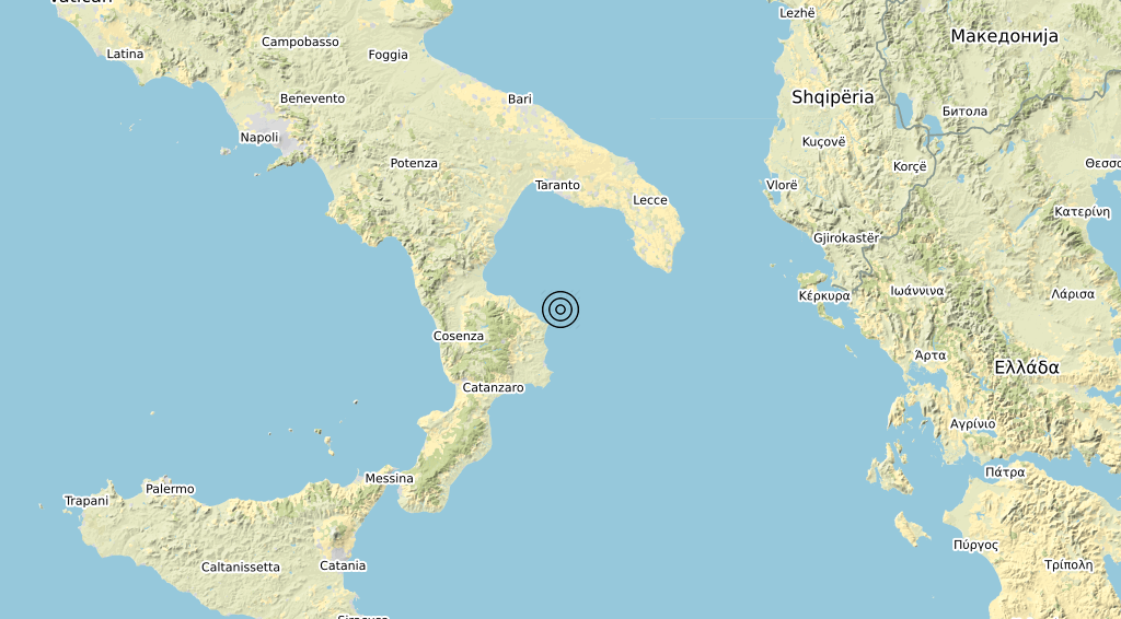 Terremoto Calabria 07-02-2020