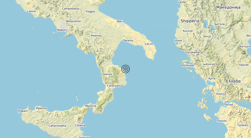 Terremoto Calabria 09-02-2020