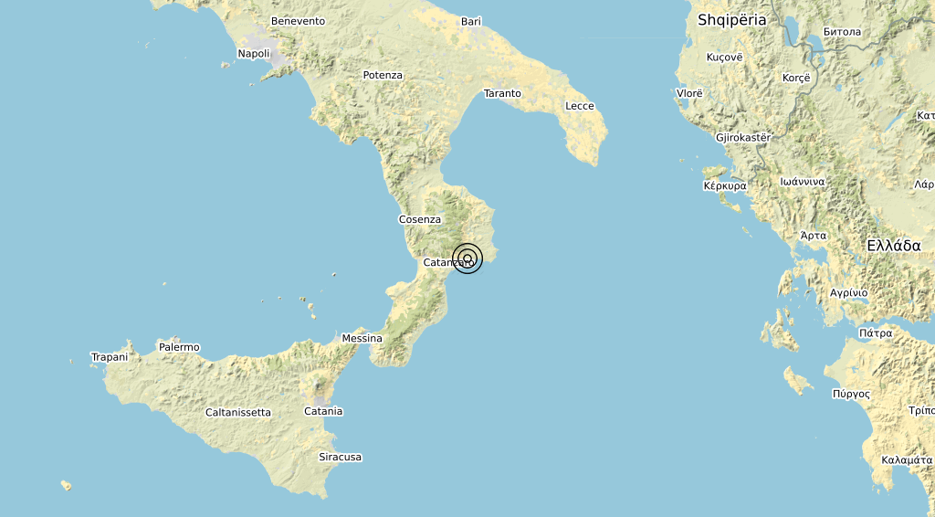 Terremoto Calabria 12-02-2020