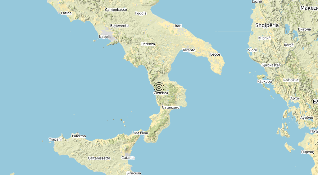 Terremoto Calabria 24-02-2020