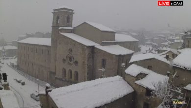 San Giovanni in Fiore neve 25 marzo 2020