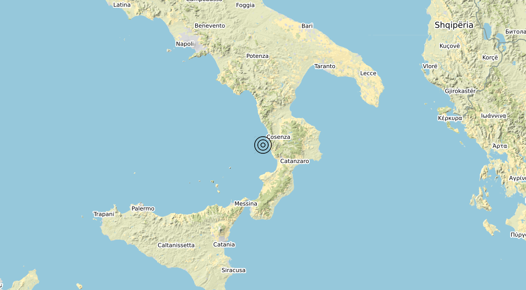 Terremoto Calabria 17-03-2020