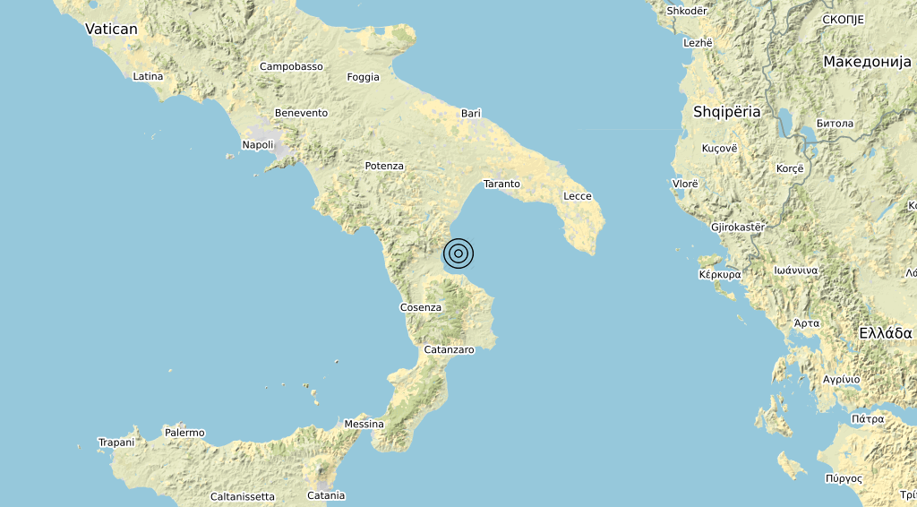Terremoto Calabria 26-03-2020