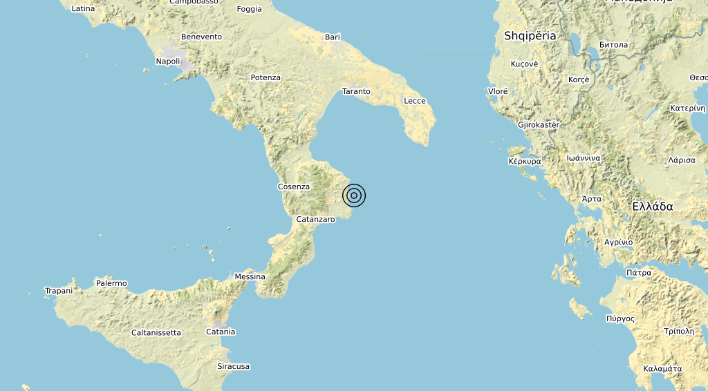 Terremoto Calabria 02-04-2020