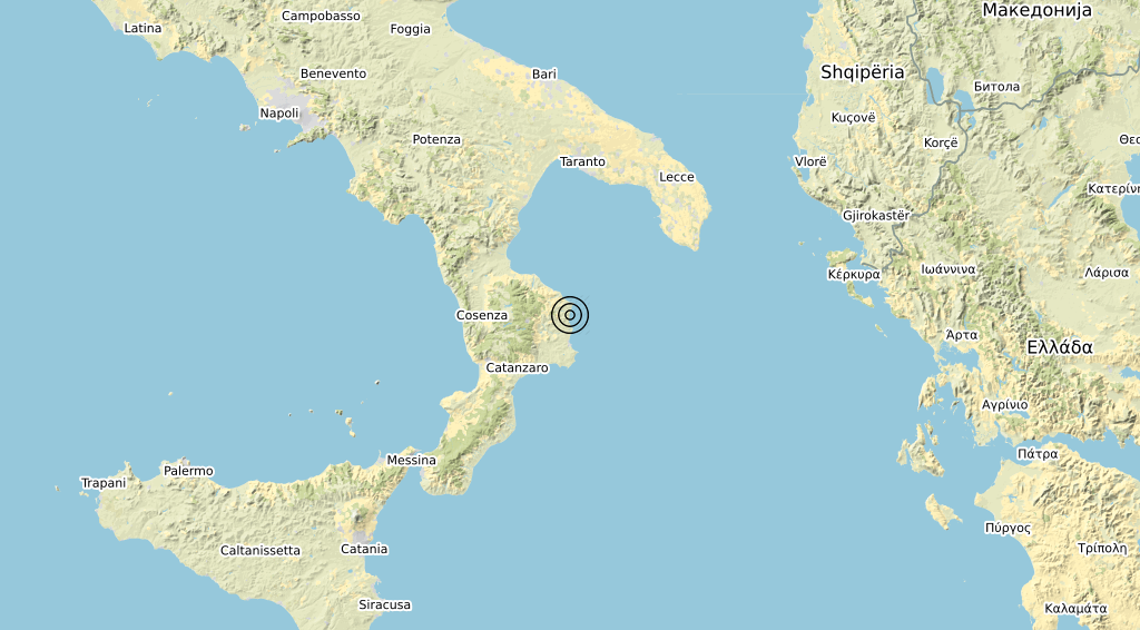 Terremoto Calabria 02-04-2020