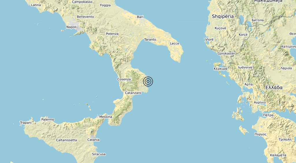 Terremoto Calabria 03-04-2020