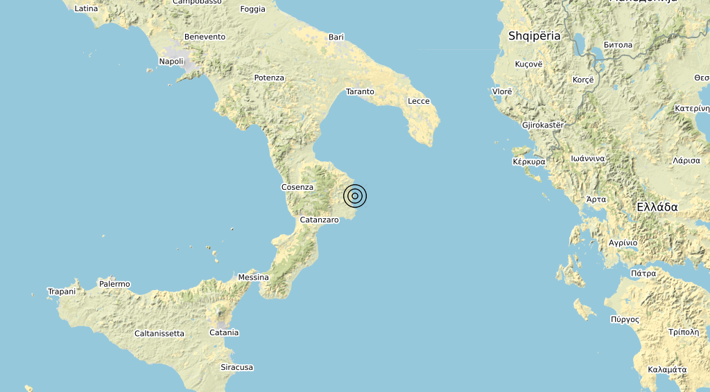 Terremoto Calabria 04-04-2020