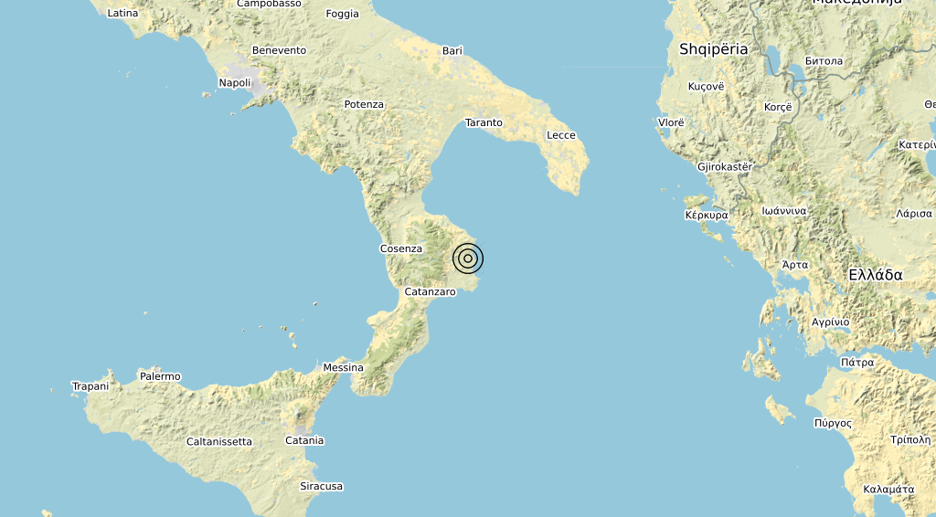 Terremoto Calabria 05-04-2020