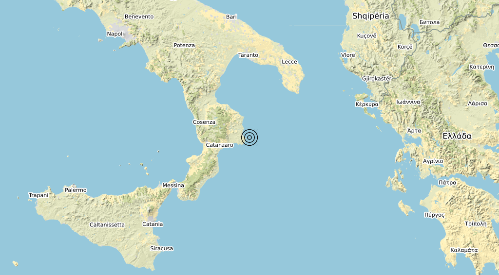 Terremoto Calabria 09-04-2020