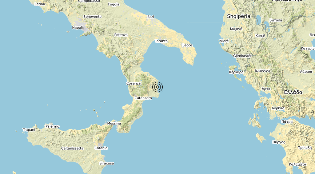 Terremoto Calabria 14-04-2020