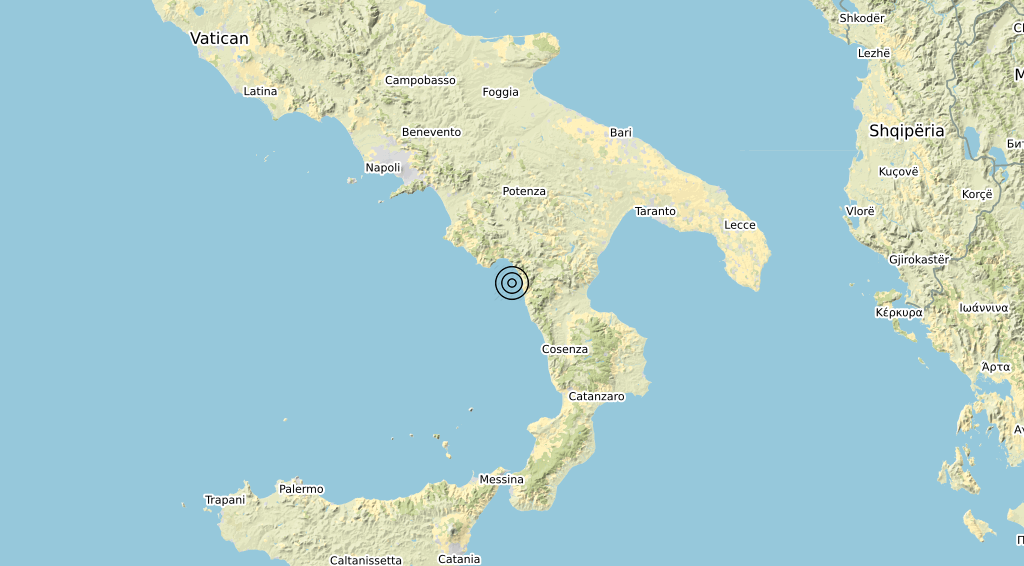 Terremoto Calabria 19-04-2020