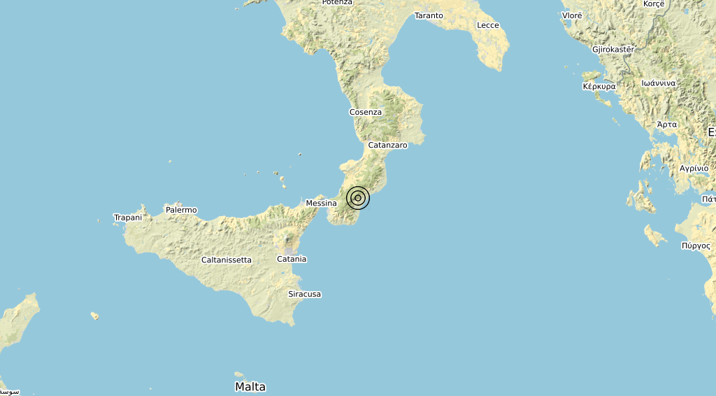 Terremoto Calabria 23-04-2020