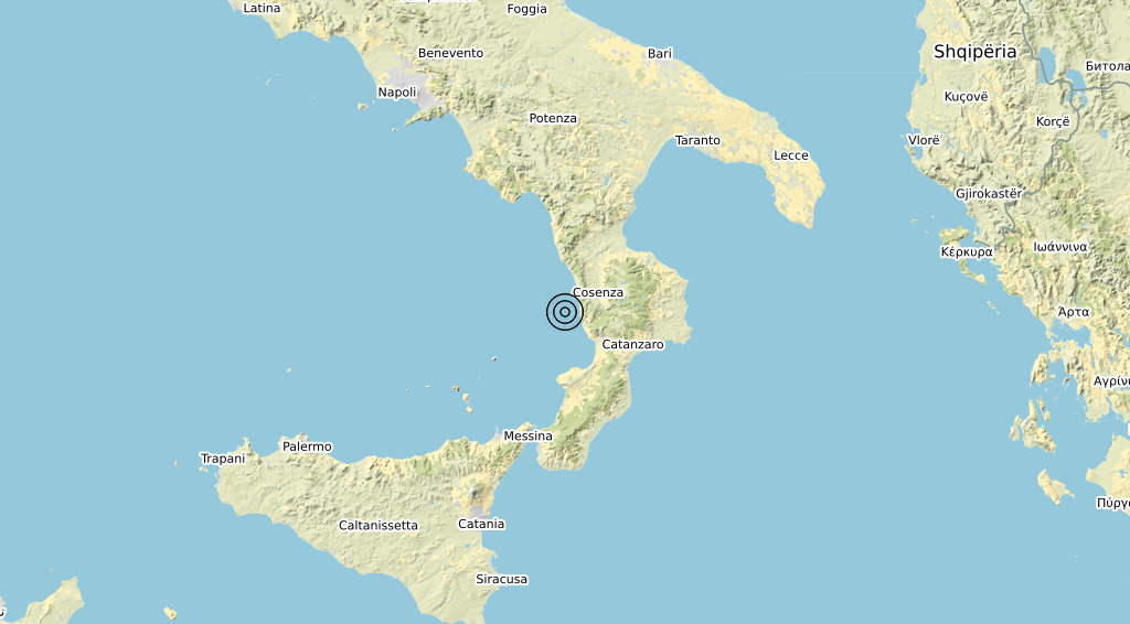 Terremoto Calabria 28-04-2020