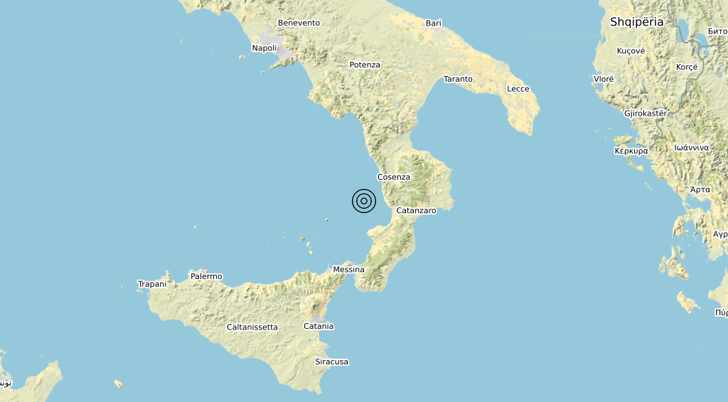 Terremoto Calabria 29-05-2020