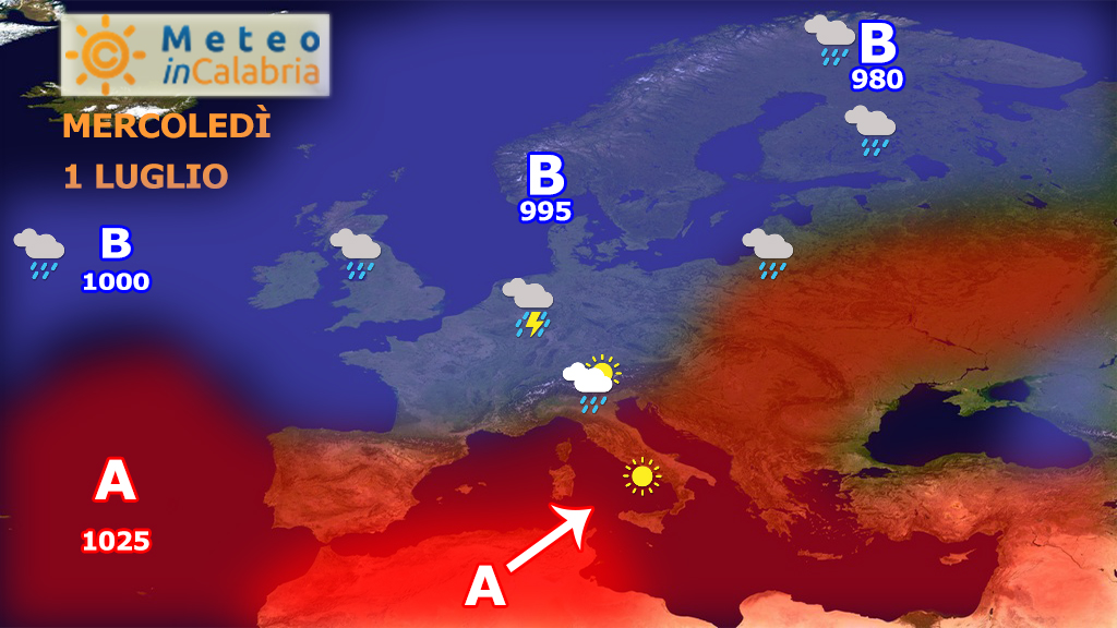 Masse d’aria più calda per giovedì