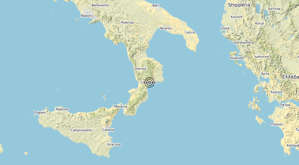 Terremoto Calabria 10-06-2020