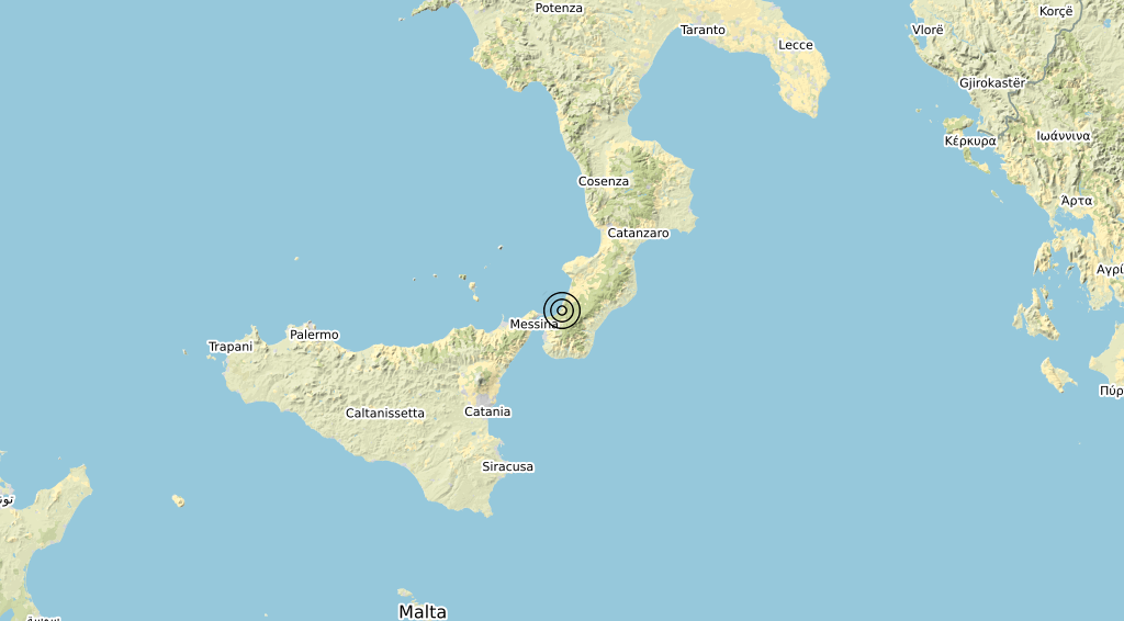 Terremoto Calabria 13-06-2020