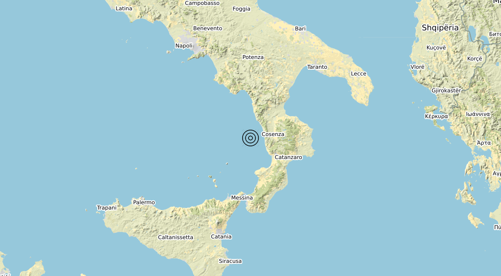 Terremoto Calabria 21-06-2020