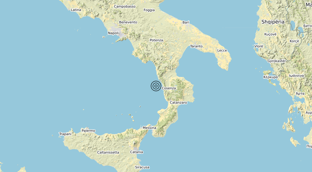 Terremoto Calabria 22-06-2020