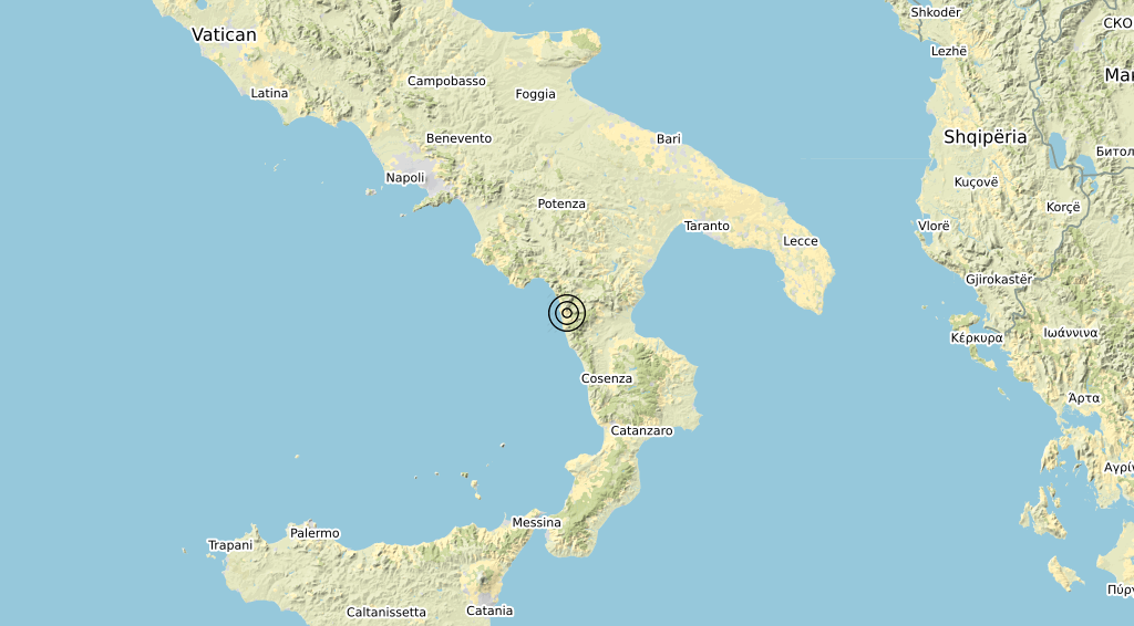 Terremoto Calabria 28-06-2020
