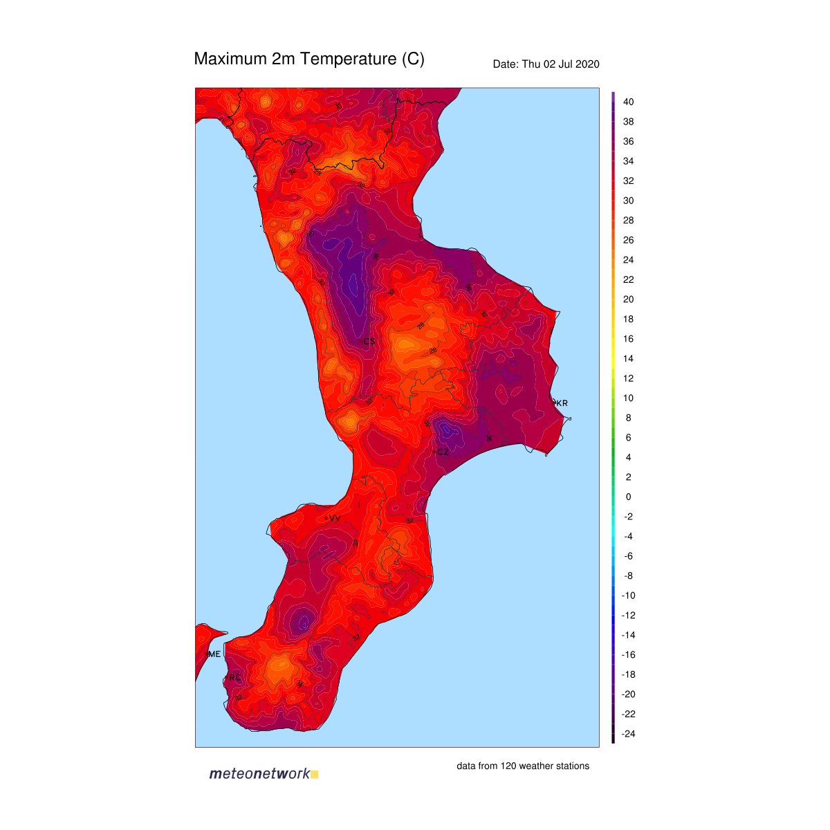 Sfiorati i 40° oggi in Calabria