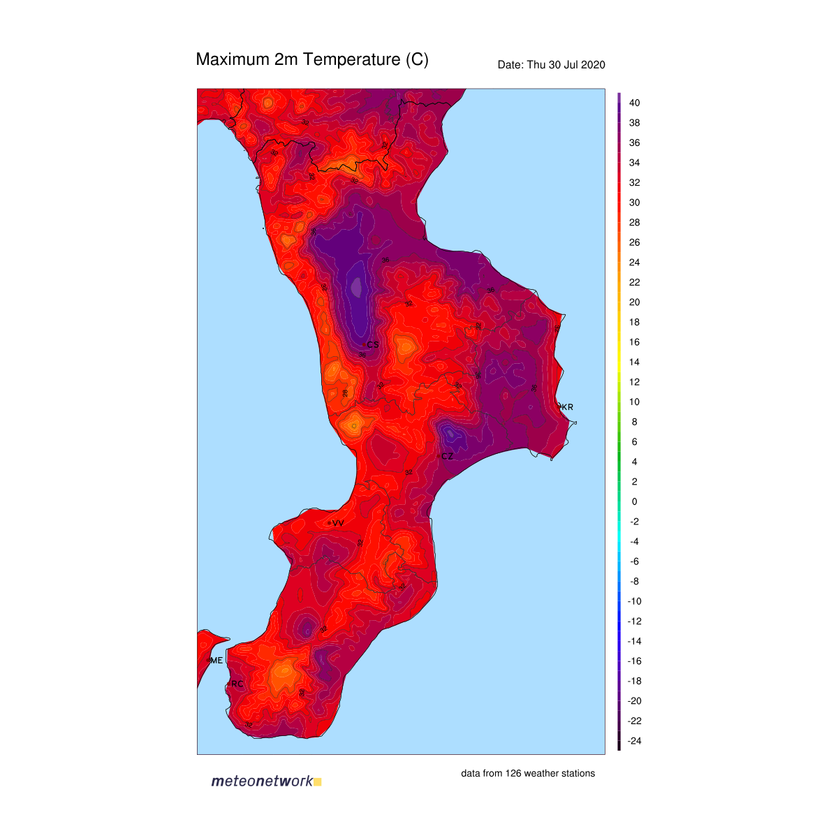 Meteo live: superati 40°