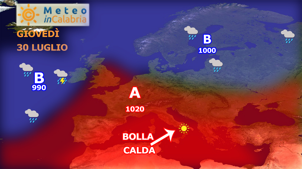 Caldo in aumento con punte di oltre 40 gradi