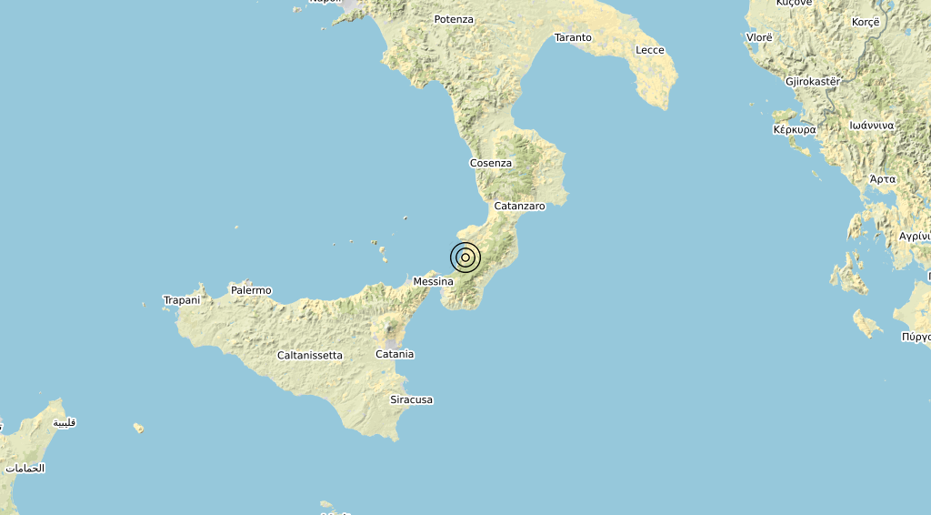 Terremoto Calabria 29-08-2020