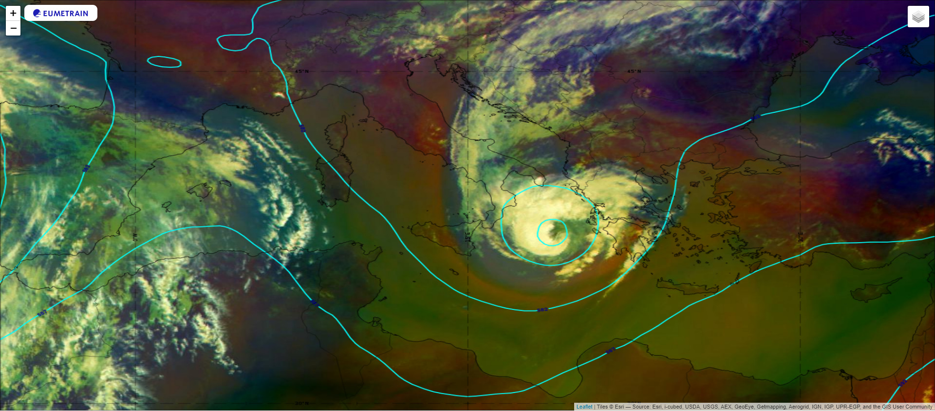 Il ciclone tropicale "Udine
