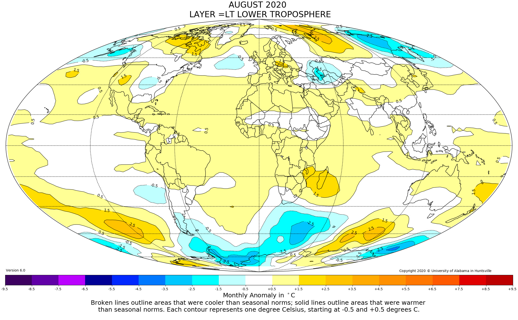 Resoconto climatico agosto 2020 