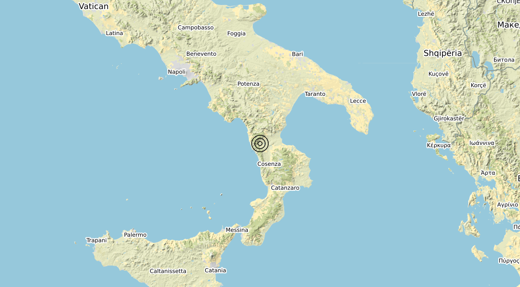 Terremoto Calabria 06-09-2020