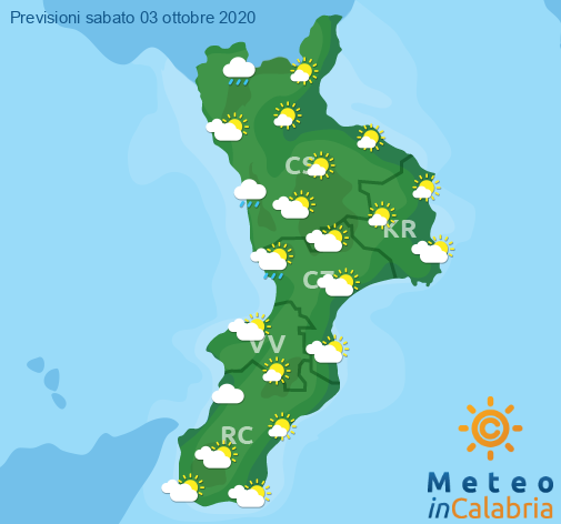Previsioni Meteo Calabria 03-10-2020