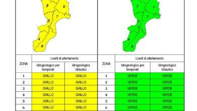 Criticità idrogeologica-idraulica e temporali in Calabria 05-10-2020