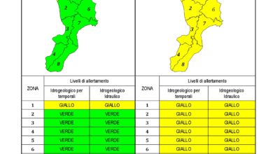 Criticità idrogeologica-idraulica e temporali in Calabria 11-10-2020