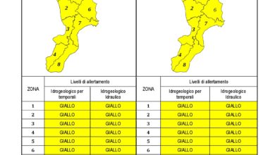 Criticità idrogeologica-idraulica e temporali in Calabria 12-10-2020