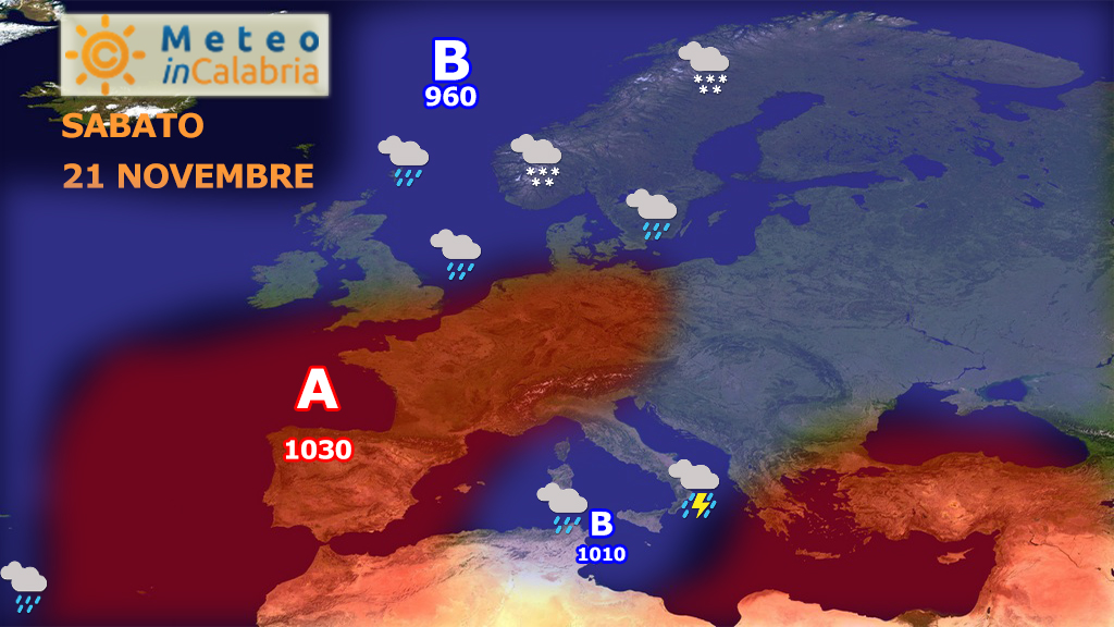 Fine settimana freddo e perturbato