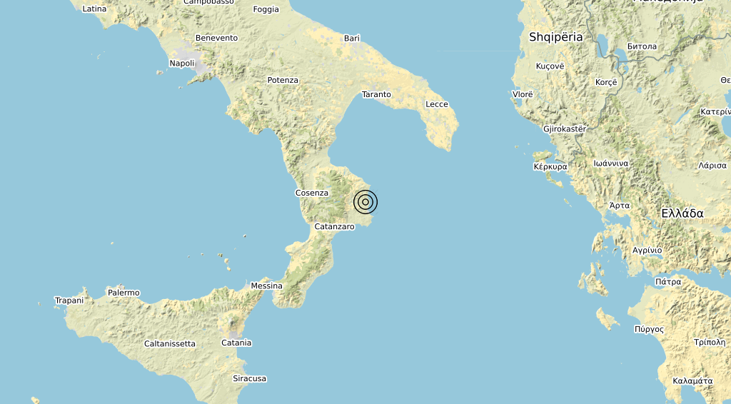 Terremoto Calabria 12-11-2020