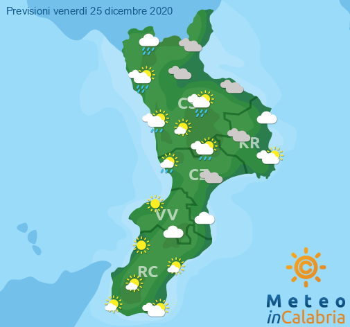 Previsioni Meteo Calabria 25-12-2020